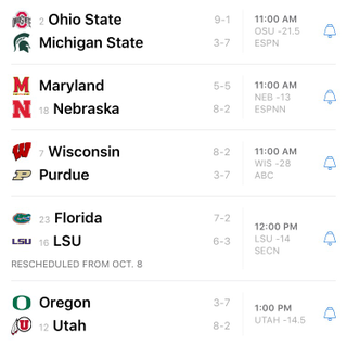 Illustration for article titled Saturday College Football Thread
